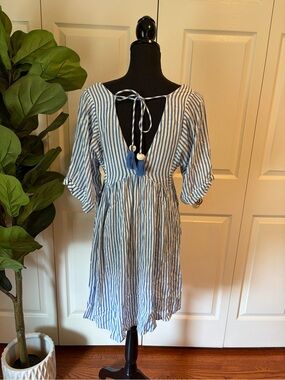 Blue Island swim coverup small